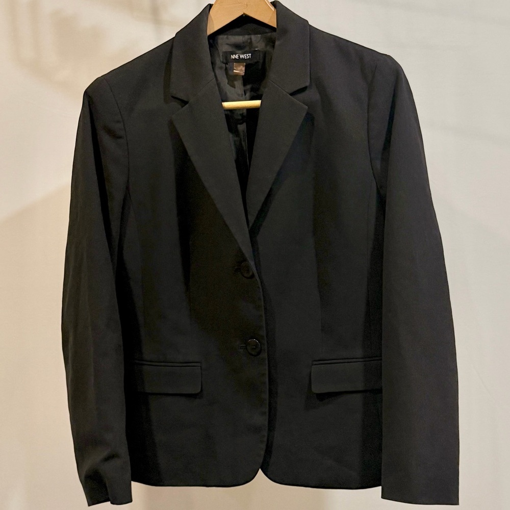 Nine West Classic Black Career Blazer – Size 8